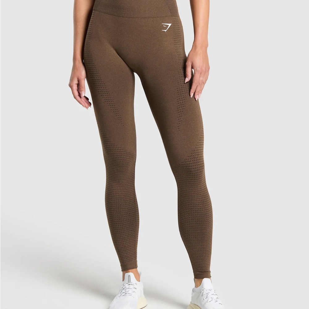 Gymshark Brown High-Waisted Seamless Leggings